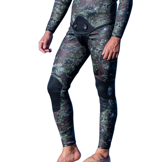 ADVENTURE Camo Spearfishing Pants חלק תחתון לחליפת צלילה חופשית 5.5 מ"מ