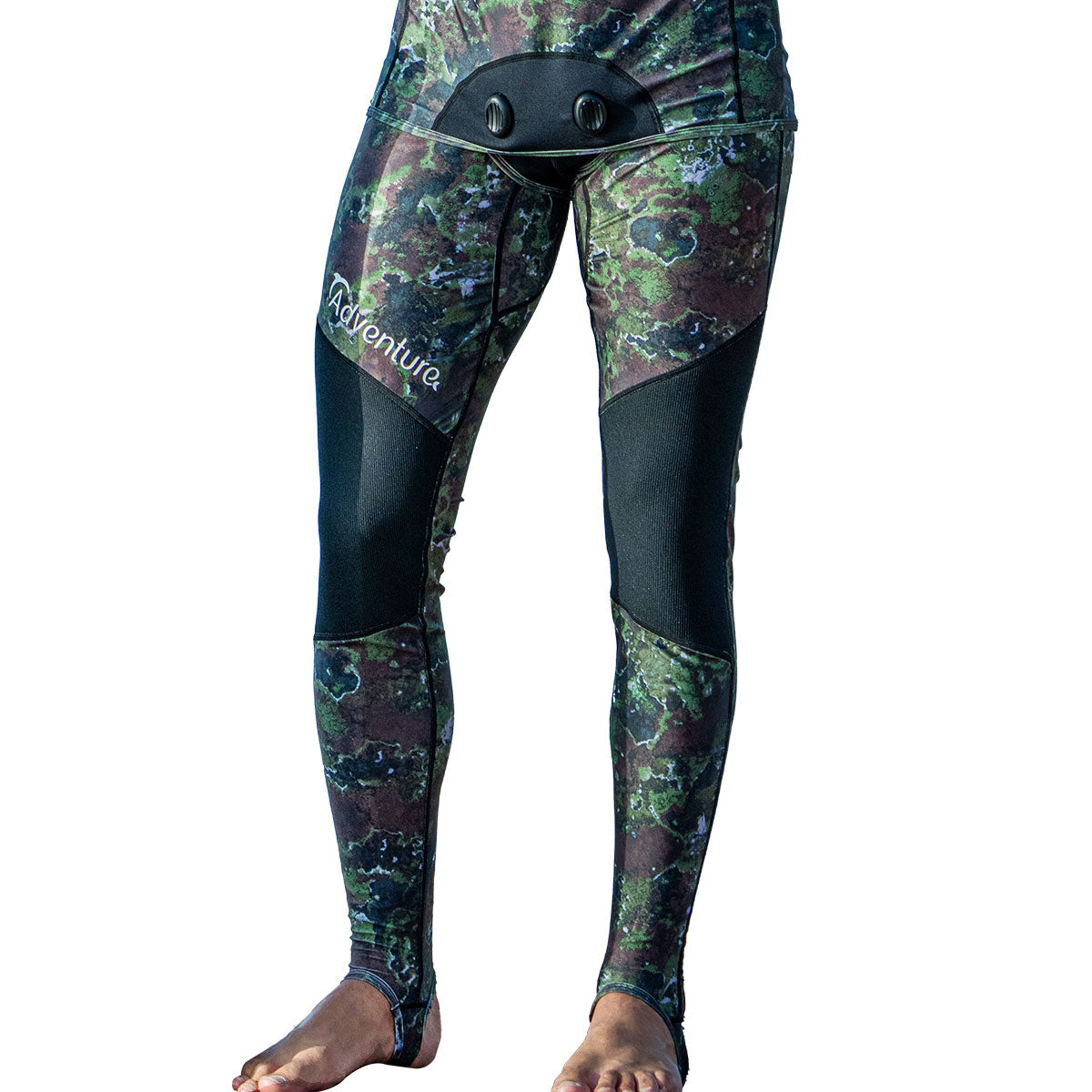 ADVENTURE Rush Guard Camo Spearfishing Pants חליפה צלילה חופשית חלק תחתון - דוגית