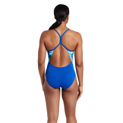 ZOGGS Women Aqua Digital Sprintback בגד ים שלם לנשים 2024