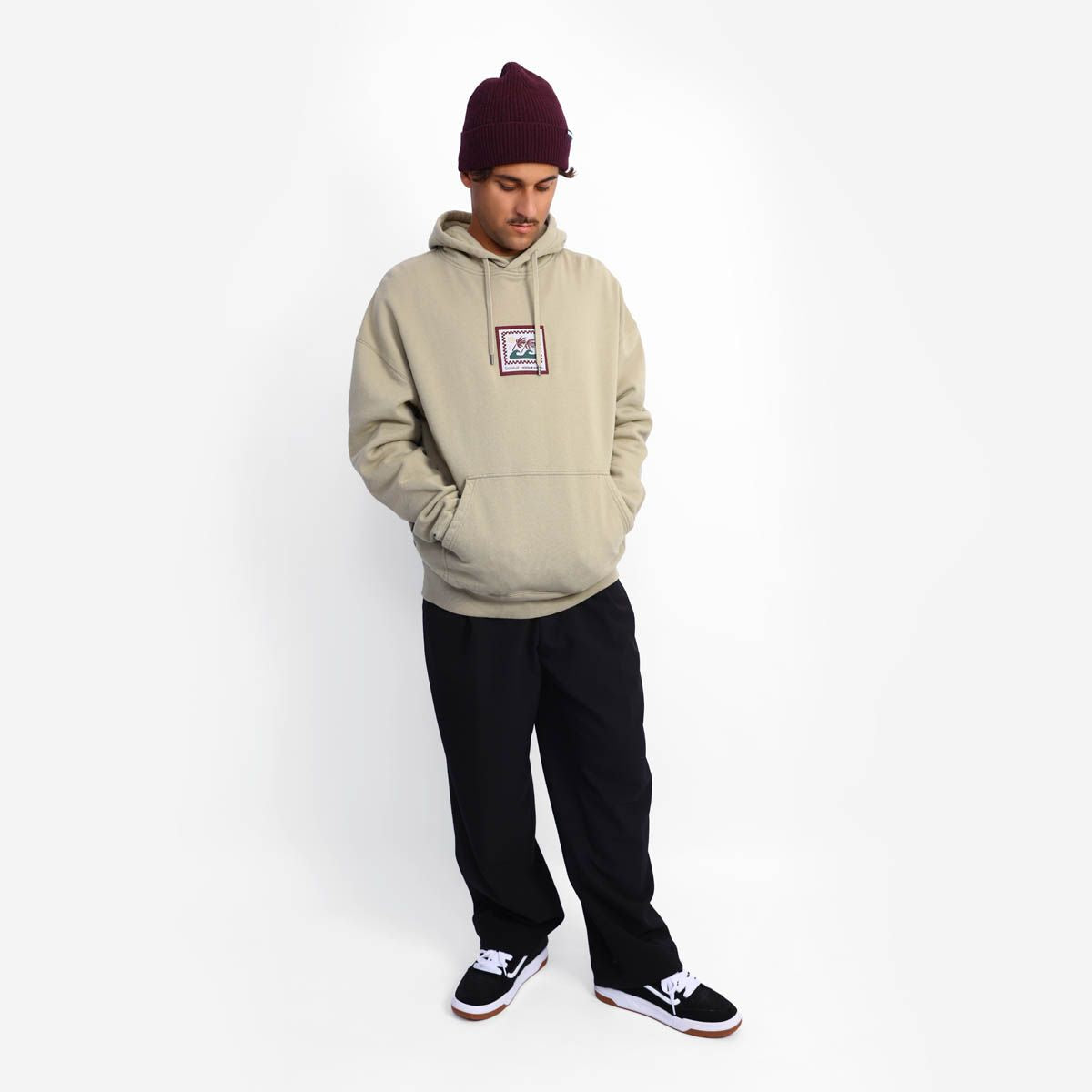 SOORUZ ATLAS Organic Sweatshirt Men קפוצ׳ון עם כובע מכותנה אורגנית