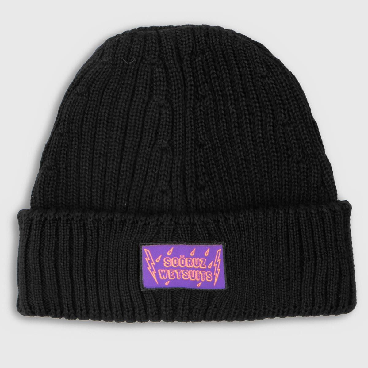 SOORUZ Beanie STORM כובע צמר מרינו שחור מיוצר בצרפת