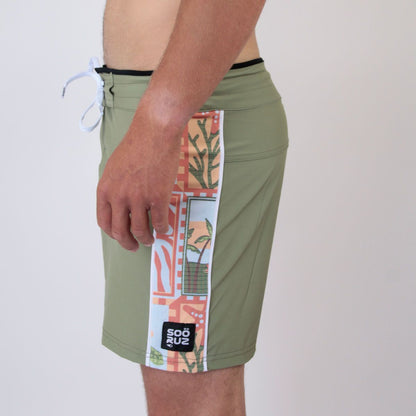 SOORUZ Boardshort Shred 18 CAYO COCO Men בגד ים מכנס גלישה 18 אינץ' לגברים