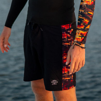 SOORUZ Boardshort Shred 18 SCORCH Men בגד ים מכנס גלישה לגברים