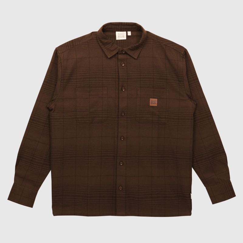 SOORUZ BUCH Flannel Shirt חולצת פלנל ארוכה מכותנה אורגנית - דוגית