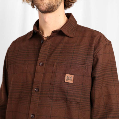 SOORUZ BUCH Flannel Shirt חולצת פלנל ארוכה מכותנה אורגנית - דוגית