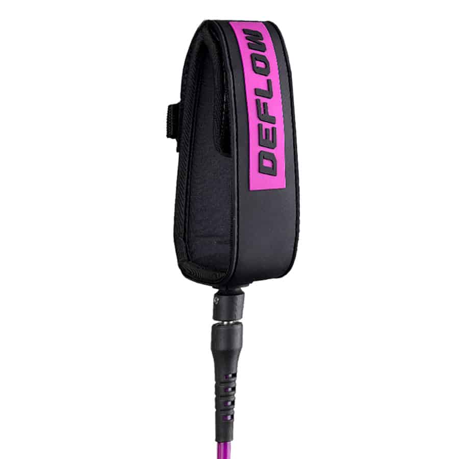 DEFLOW 8″ 7 mm Core Leash ליש לגלשן / סאפ / לונג בורד