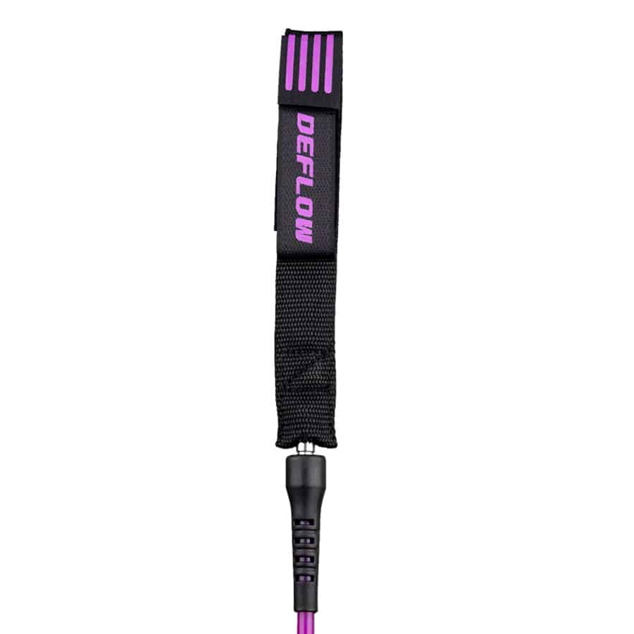 DEFLOW 8″ 7 mm Core Leash ליש לגלשן / סאפ / לונג בורד
