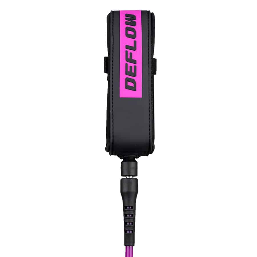 DEFLOW 8″ 7 mm Core Leash ליש לגלשן / סאפ / לונג בורד