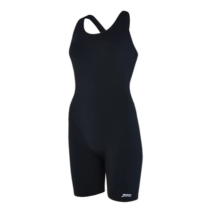ZOGGS Cottesloe Black One Piece Legsuit בגד ים שלם עם מכנס לנשים