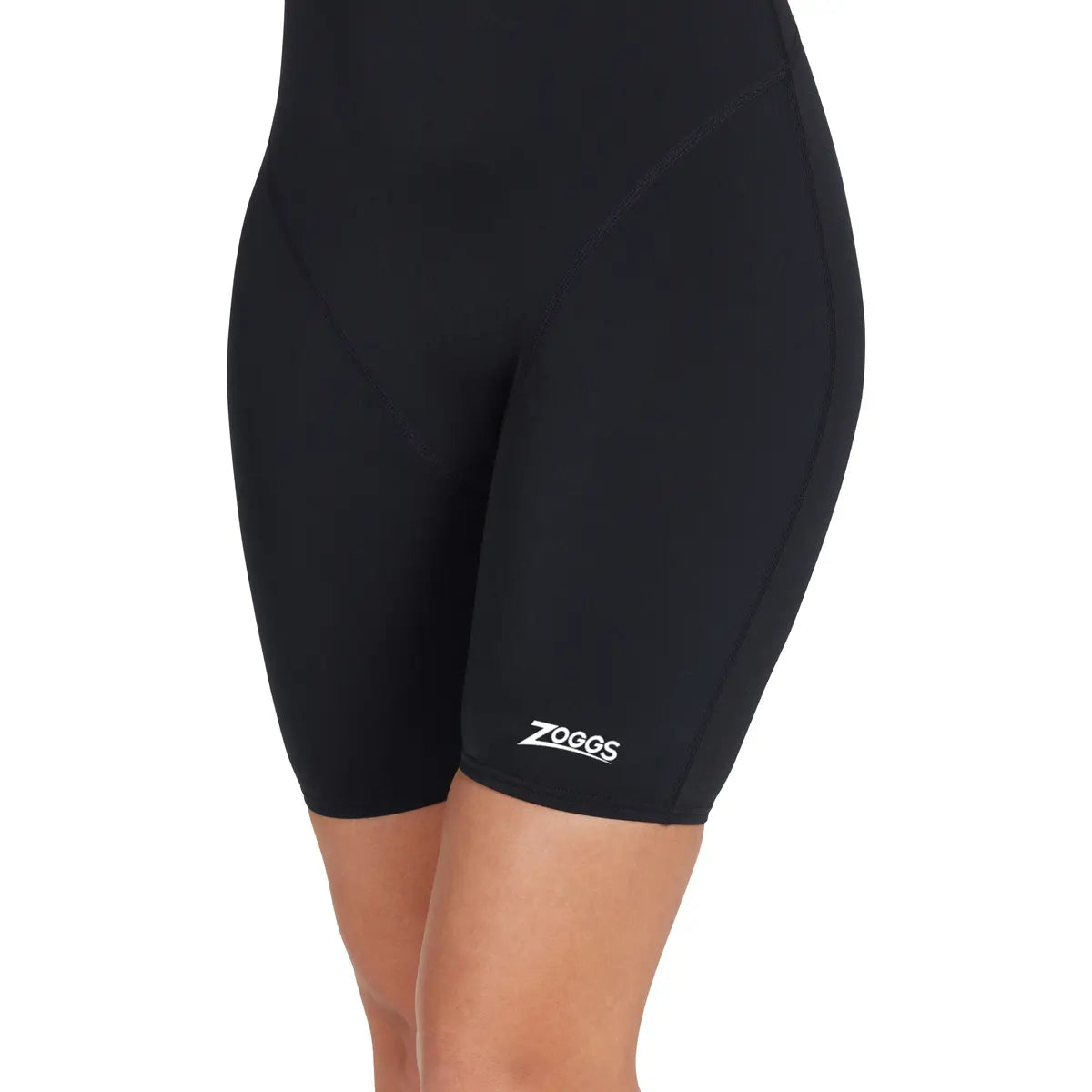 ZOGGS Cottesloe Black One Piece Legsuit בגד ים שלם עם מכנס לנשים