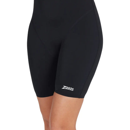 ZOGGS Cottesloe Black One Piece Legsuit בגד ים שלם עם מכנס לנשים
