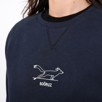 SOORUZ DINGO Sweat round Organic Women חולצה ארוכה סווטשירט ללא כובע מכותנה אורגנית לנשים