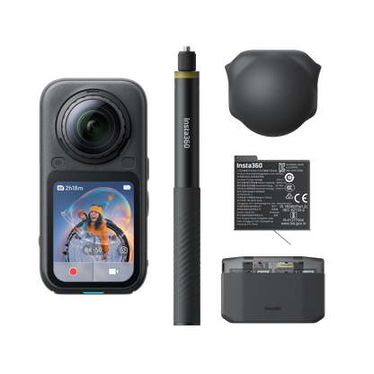Insta360 X6 Essentials Bundle קיט מצלמת אקסטרים - דוגית