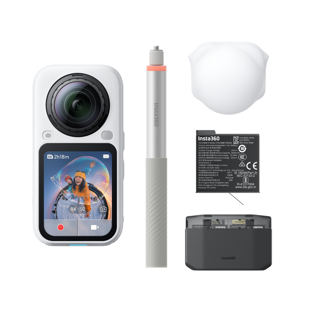 Insta360 X6 Essentials Bundle קיט מצלמת אקסטרים - דוגית