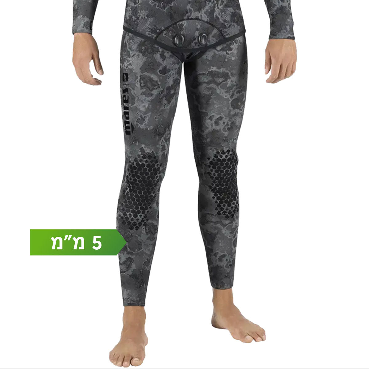 חלק תחתון (מכנסיים) לגברים של חליפת הדיג Explorer Camo Black 50 - דוגית