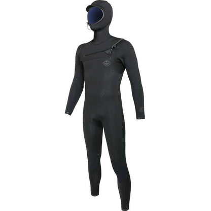 SOORUZ FIGHTER HOOD 4/3 CZ Organic Oysterprene חליפת גלישה לגברים עם כובע 4/3 רוכסן חזה