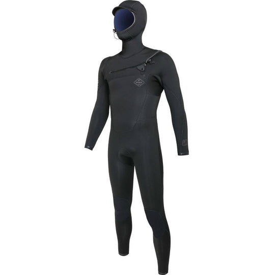 SOORUZ FIGHTER HOOD 4/3 CZ Organic Oysterprene חליפת גלישה לגברים עם כובע 4/3 רוכסן חזה