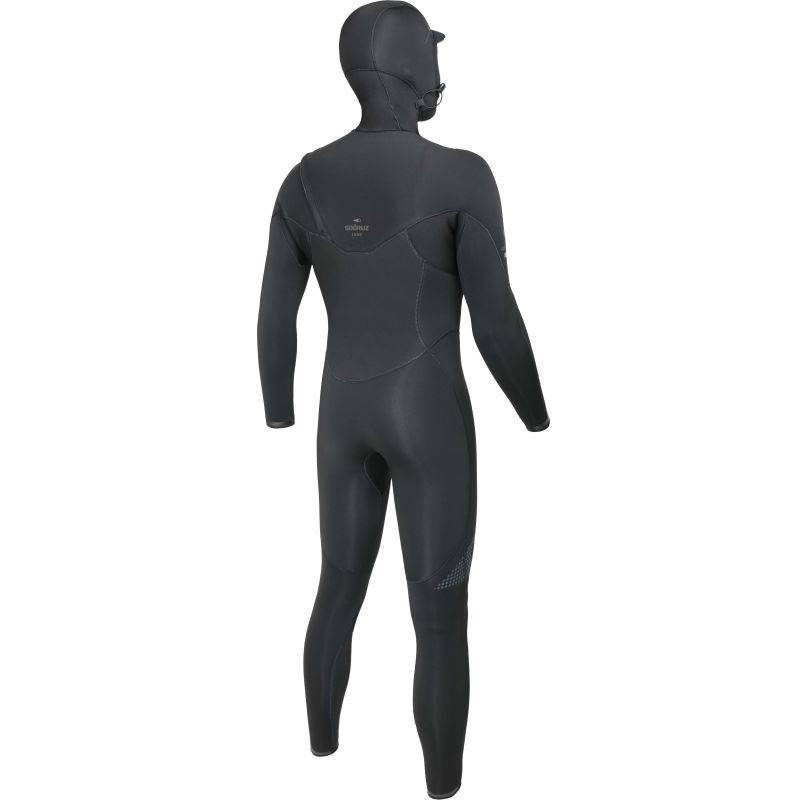 SOORUZ FIGHTER HOOD 4/3 CZ Organic Oysterprene חליפת גלישה לגברים עם כובע 4/3 רוכסן חזה