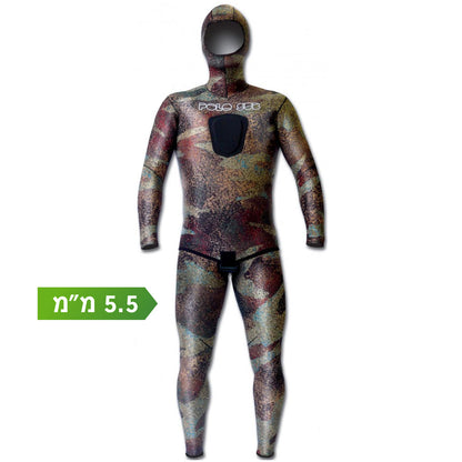 חליפת צלילה חופשית לדייג 5.5 מ"מ הסוואה