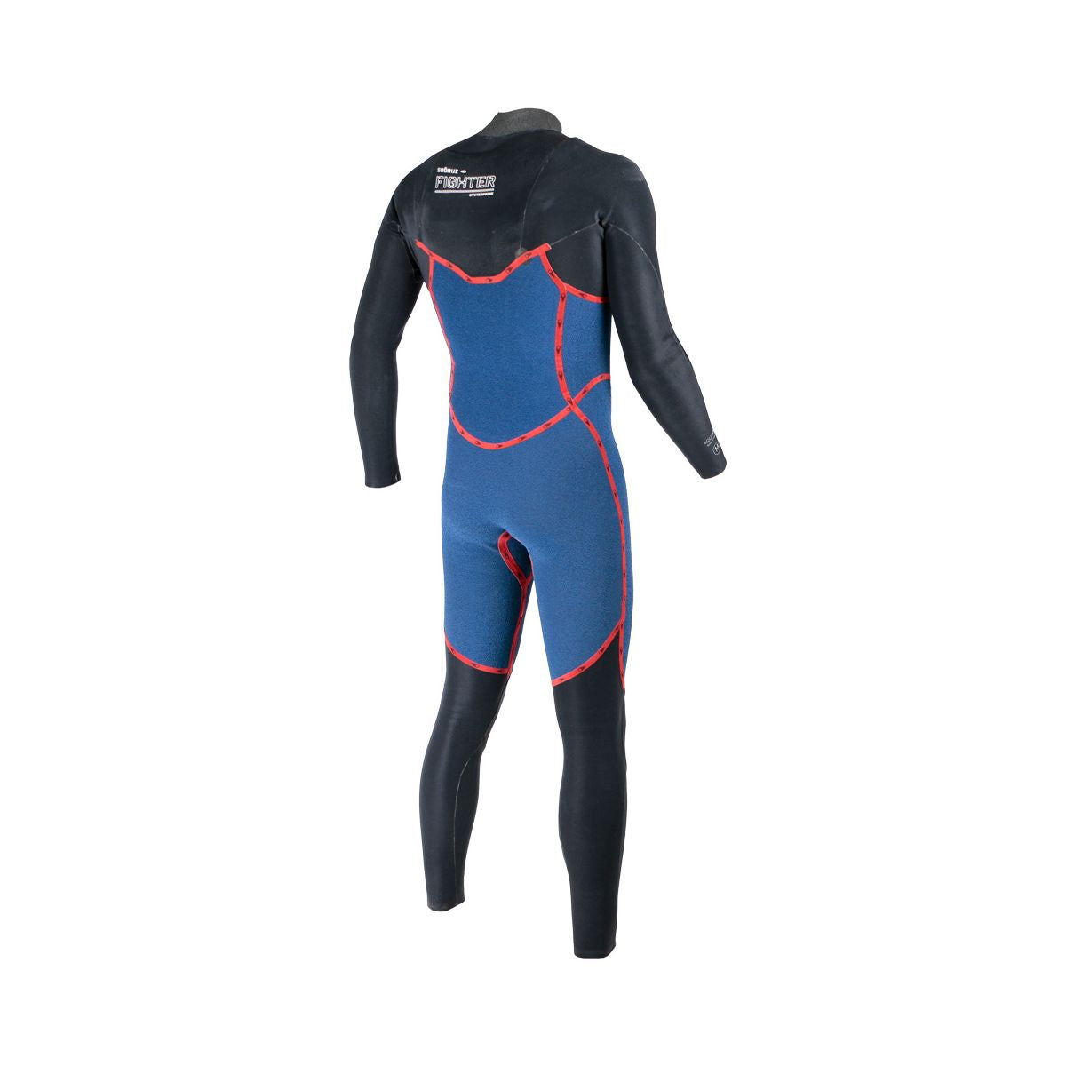 SOORUZ FIGHTER 3/2 Chest-Zip Oysterprene חליפת גלישה לגברים רוכסן חזה 3/2 מ"מ צבע שחור דגם 2023
