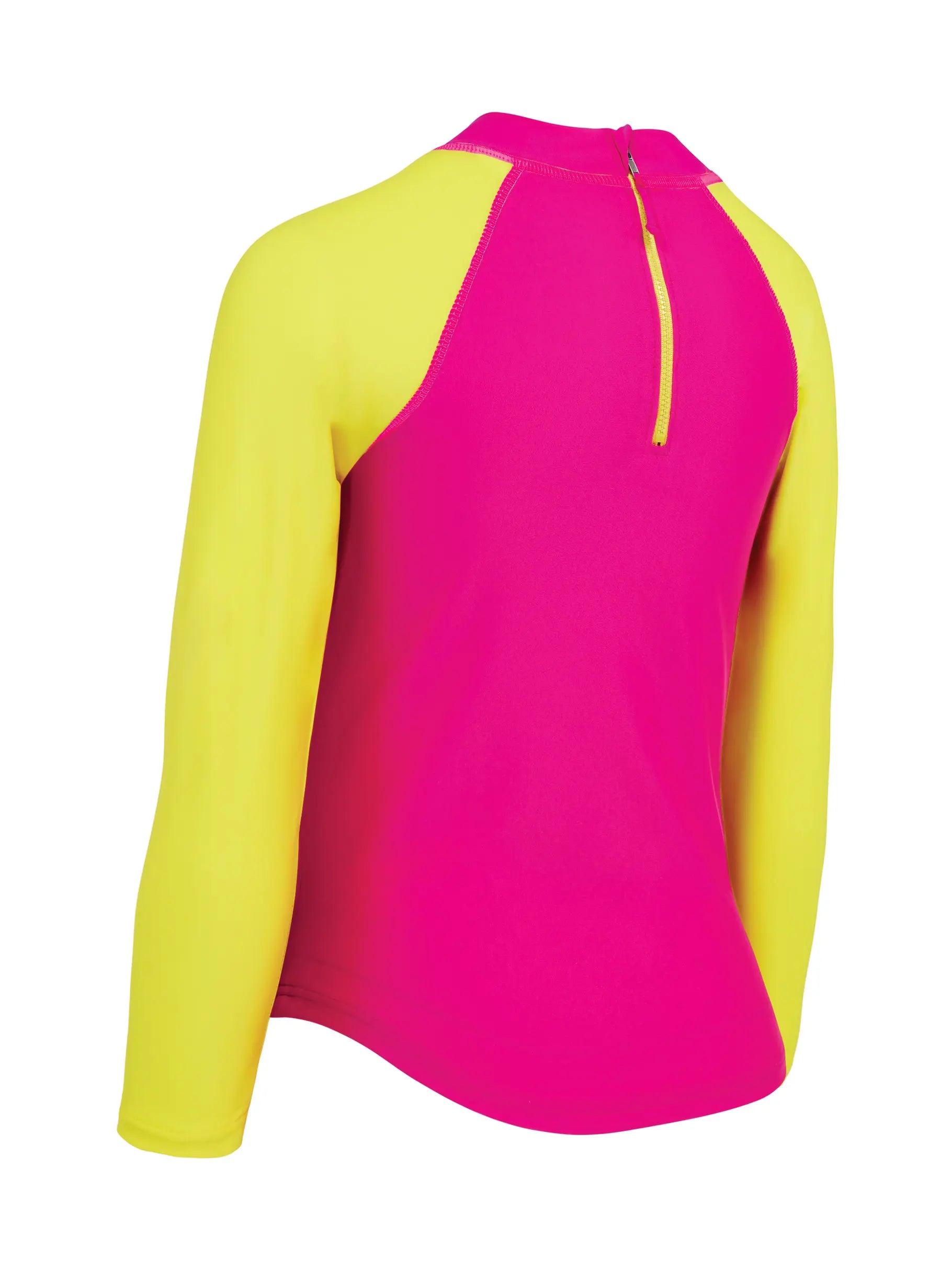 ZOGGS Girls Sea Queen Long Sleeve Sun Top חולצת לייקרה ארוכה להגנה מהשמש לילדות