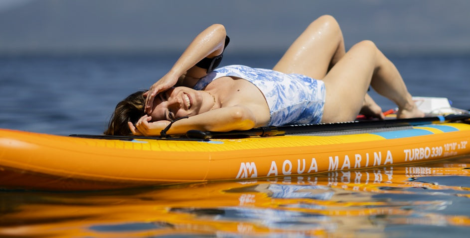 AQUA MARINA AMgo Turbo 12'0" סאפ מתנפח עם מנוע חשמלי באורך 360 סנטימטרים