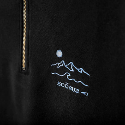 SOORUZ JOURNEY Organic Sweatshirt סוווטשירט רוכסן חצי מכותנה אורגנית