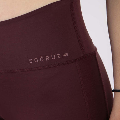 SOORUZ Legging Buerdos Burgundy מכנסי טייץ בצבע בורדו