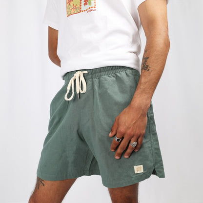 SOORUZ Short Linen LUZ מכנסי אופנה פשתן - דוגית