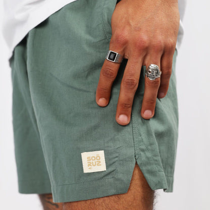 SOORUZ Short Linen LUZ מכנסי אופנה פשתן - דוגית