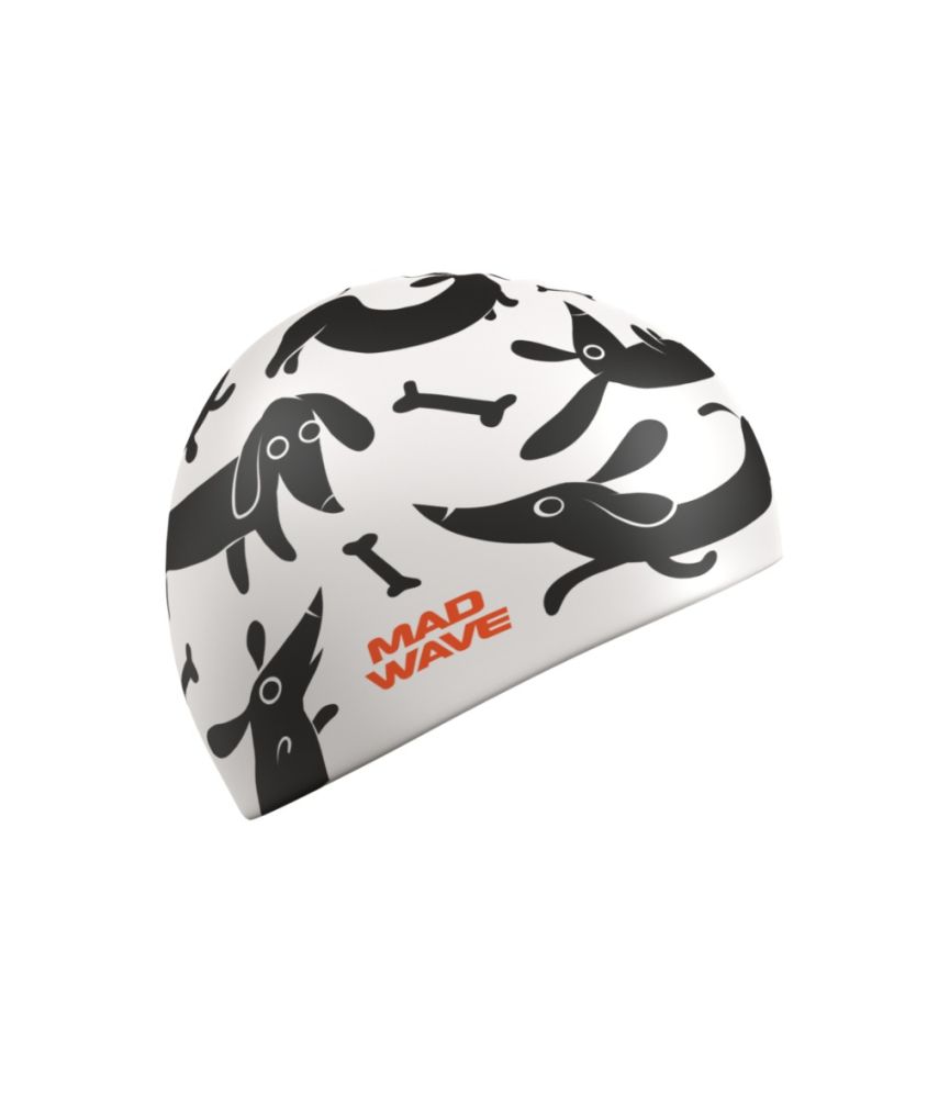 MAD WAVE Sillicon Swim Cap כובע שחיה במידה אחת למבוגרים וילדים כאחד