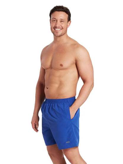 ZOGGS Mens Penrith 17 Inch Shorts - Ecodura מכנס בגד ים לגברים בצבע כחול רויאל