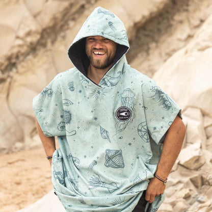 SOORUZ Poncho Calisto מגבת פונצ'ו עם שרוולים קצרים