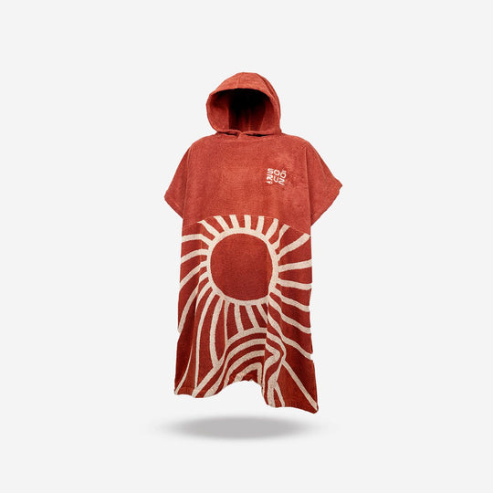SOORUZ Poncho GOLDEN cotton מגבת פונצ'ו מכותנה עם שרוולים קצרים