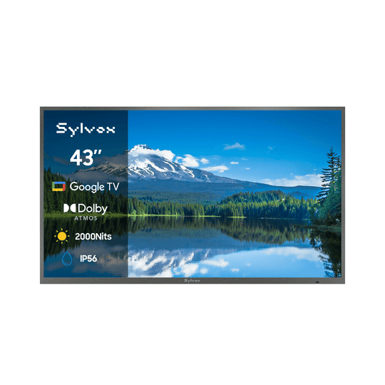 SYLVOX 43" 2000Nit Google Outdoor TV Pool Pro 3.0 טלויזיה בגודל 43 אינץ' לשימוש חיצוני בשמש מלאה