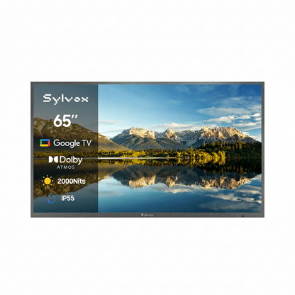 SYLVOX 65" 2000Nit Google Outdoor TV Pool Pro 3.0 טלויזיה בגודל 65 אינץ' לשימוש חיצוני בשמש מלאה