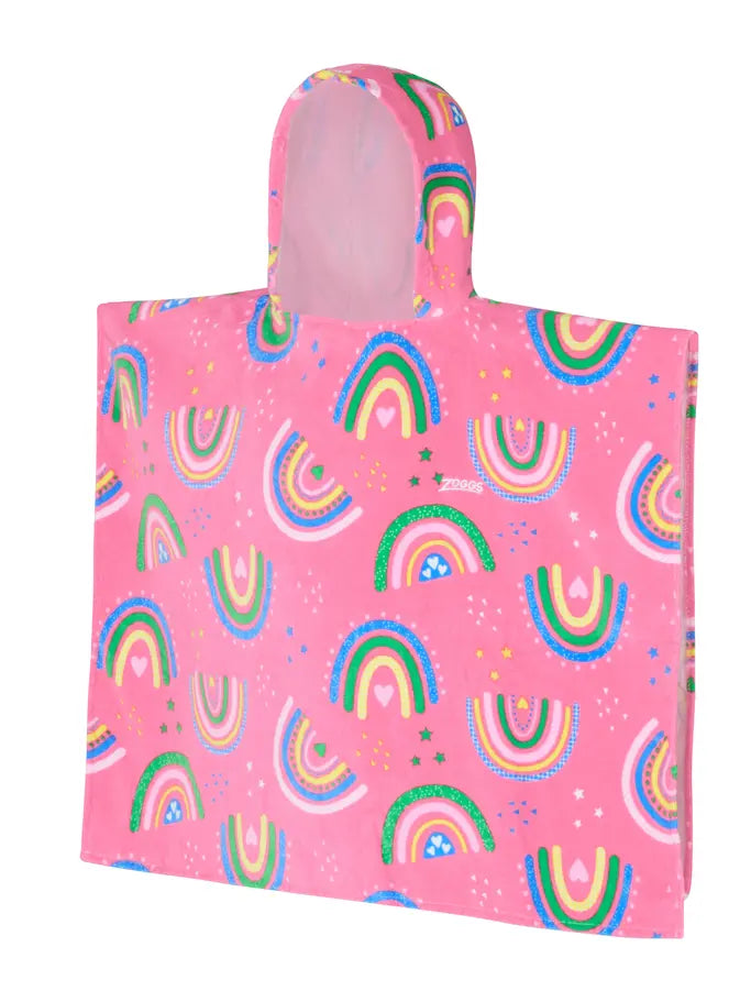 ZOGGS Rainbow Magento Poncho Hooded Towel מגבת פונצ׳ו לילדים