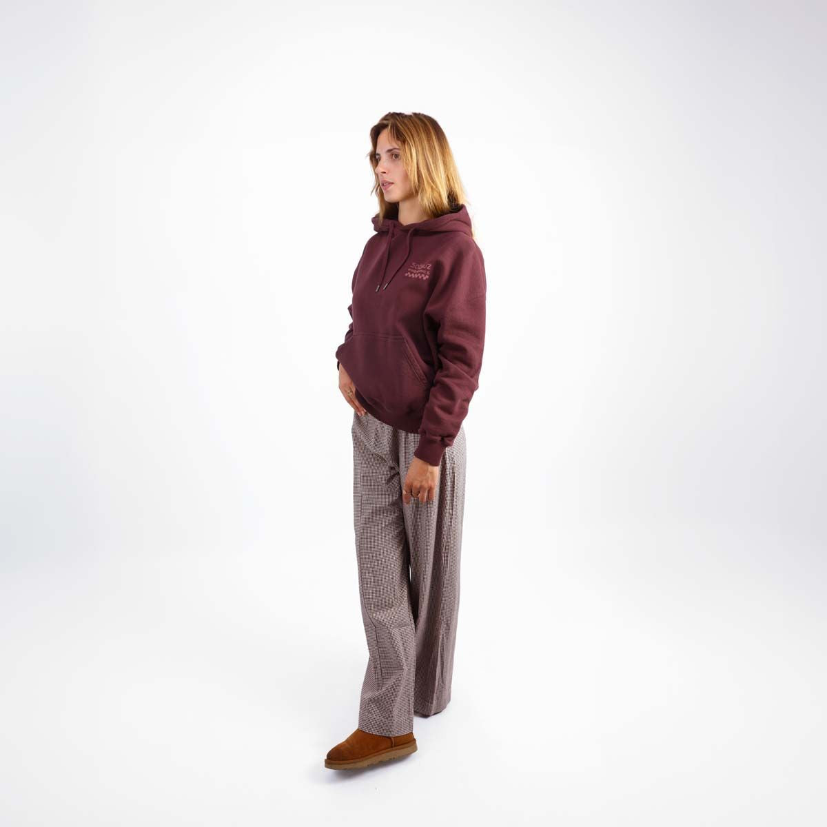 SOORUZ RISE Organic Sweatshirt Women קפוצ׳ון עם כובע לנשים מכותנה אורגנית - דוגית