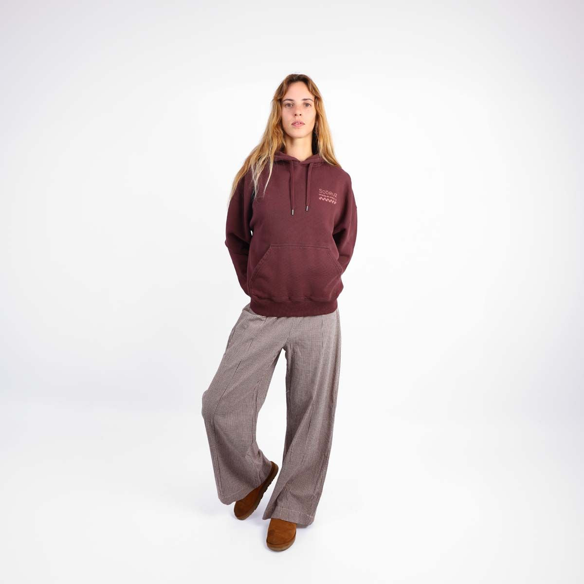 SOORUZ RISE Organic Sweatshirt Women קפוצ׳ון עם כובע לנשים מכותנה אורגנית - דוגית