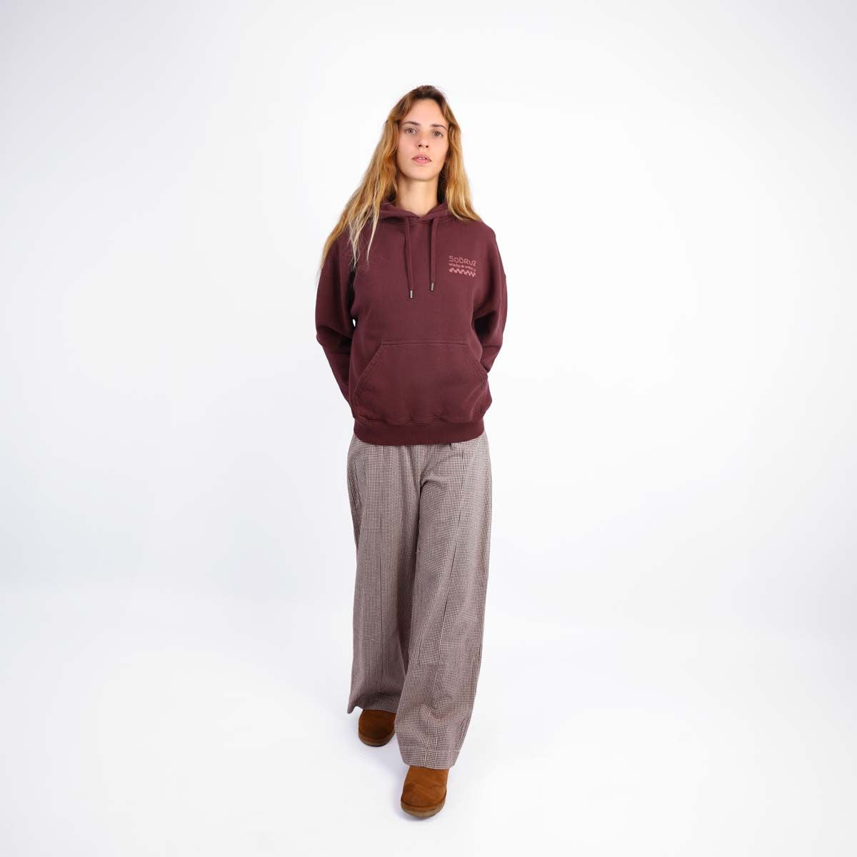 SOORUZ RISE Organic Sweatshirt Women קפוצ׳ון עם כובע לנשים מכותנה אורגנית - דוגית