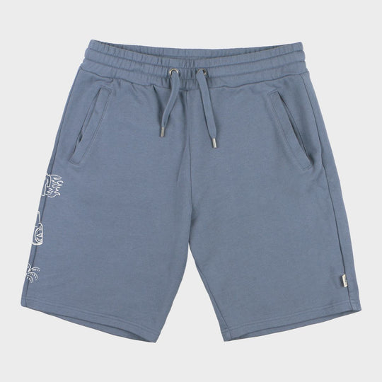 SOORUZ Short Molleton CORTO Men Slate מכנס קצר בצבע כחול/אפור