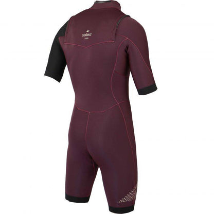 SOORUZ Shorty Men 2/2 FZ FIGHTER חליפת גלישה שורטי רוכסן קדמי בעובי 2/2 מ"מ לגברים בצבע אדום