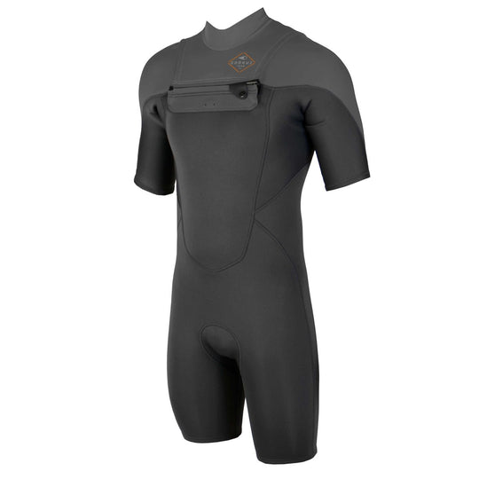 SOORUZ Shorty Men 2/2 FZ FLY חליפת גלישה שורטי רוכסן קדמי עם שרוולים קצרים בעובי 2/2 מ"מ לגברים