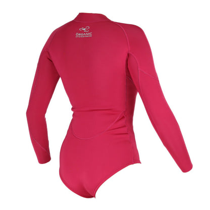 SOORUZ Shorty 1/1 LS mini zip DIVINE ORGANIC OYSTERPREN 2026 חליפת גלישה לנשים שורטי 1/1 רוכסן מיני בצבע ורוד