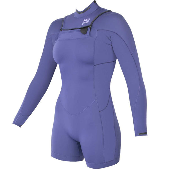 SOORUZ Shorty Women 2/2 LS FZ DIVINE ORGANIC OYSTERPRENE חליפת גלישה שורטי עם שרוולים ארוכים ורוכסן קדמי בעובי 2/2 מ"מ לנשים