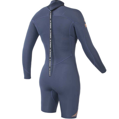 SOORUZ Shorty LS Women 2/2 BZ FLY Organic חליפת גלישה שורטי רוכסן אחורי עם שרוולים ארוכים בעובי 2/2 מ"מ לנשים