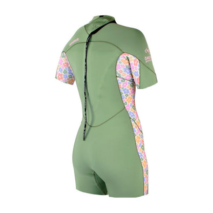 SOORUZ Shorty 2/2 BZ DIVINE ORGANIC OYSTERPRENE חליפת גלישה לנשים שורטי 2/2 רוכסן אחורי