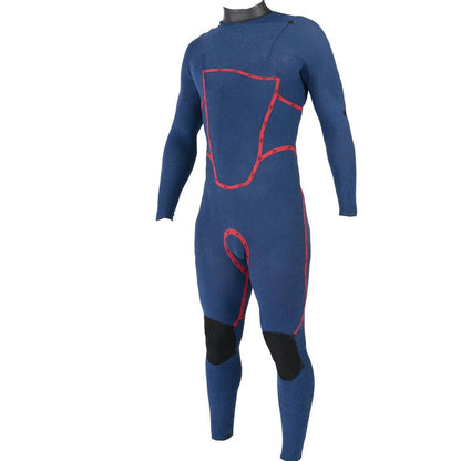 חליפת גלישה לגברים בצבע ירוק בעובי 3/2 מ"מ עם רוכסן חזה