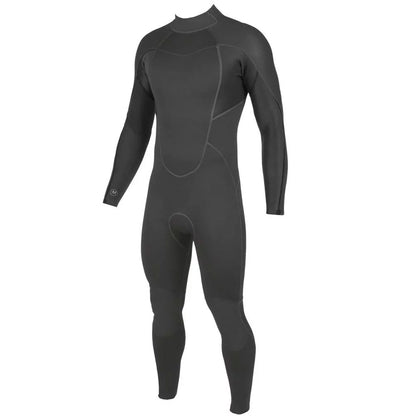 חליפת גלישה לגברים צבע שחור בעובי 3/2 מ"מ עם רוכסן אחורי