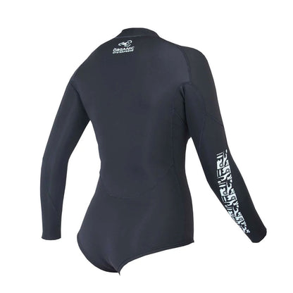 חליפת גלישה שורטי עם שרוולים ארוכים בעובי 1/1 מ"מ לנשים